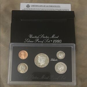 1993 United States Mint Silver Proof Set